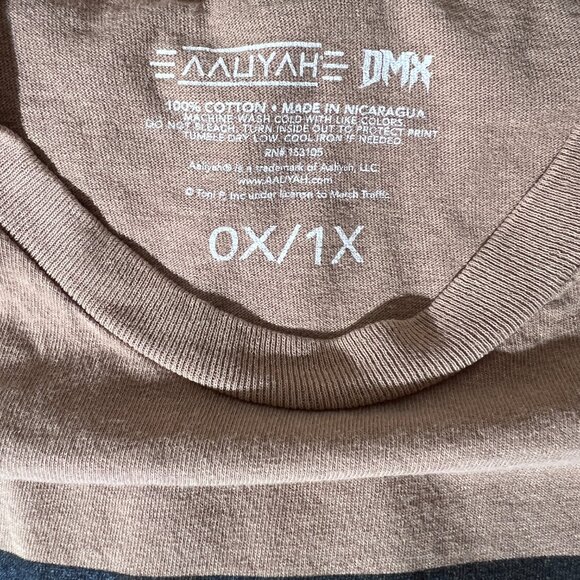 NWOT Aaliyah + DMX Graphic Tee T-Shirt Sz 0X/1X - Picture 3 of 3